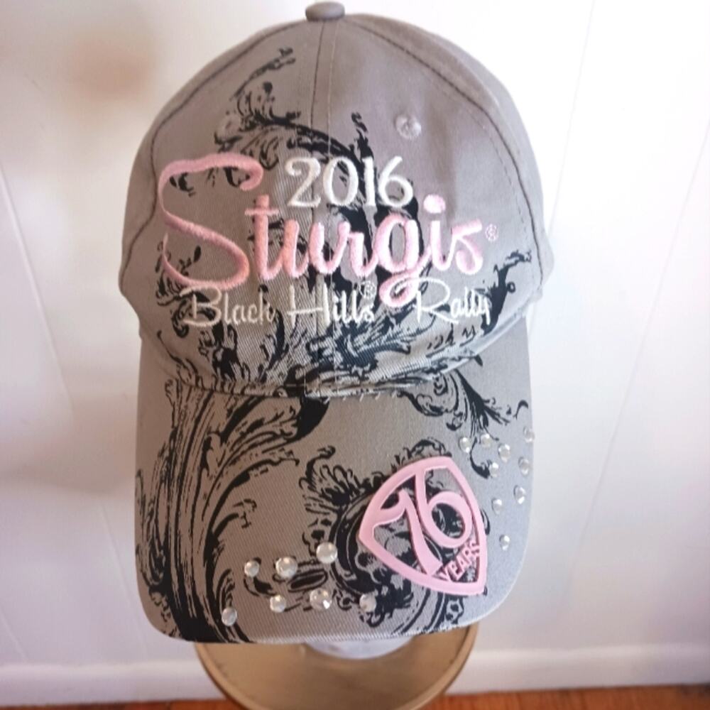 Sturgis Black Hillls Rally 2016 women's cap gray cap. One size